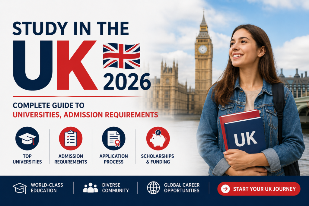 Study in the UK 2026 – Complete Guide to Universities, Admission Requirements 